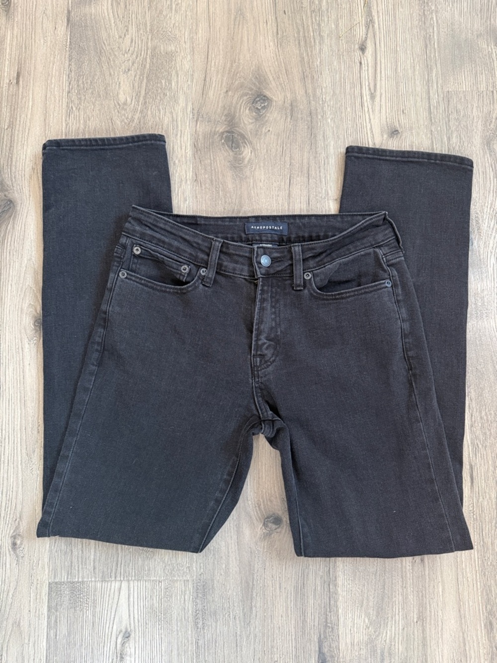 Aeropostale Black Slim Straight Jeans